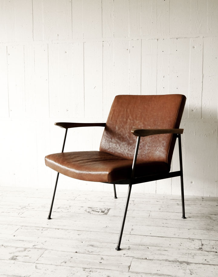 FURROWED-LEATHER ARM CHAIR | TRUCK FURNITURE