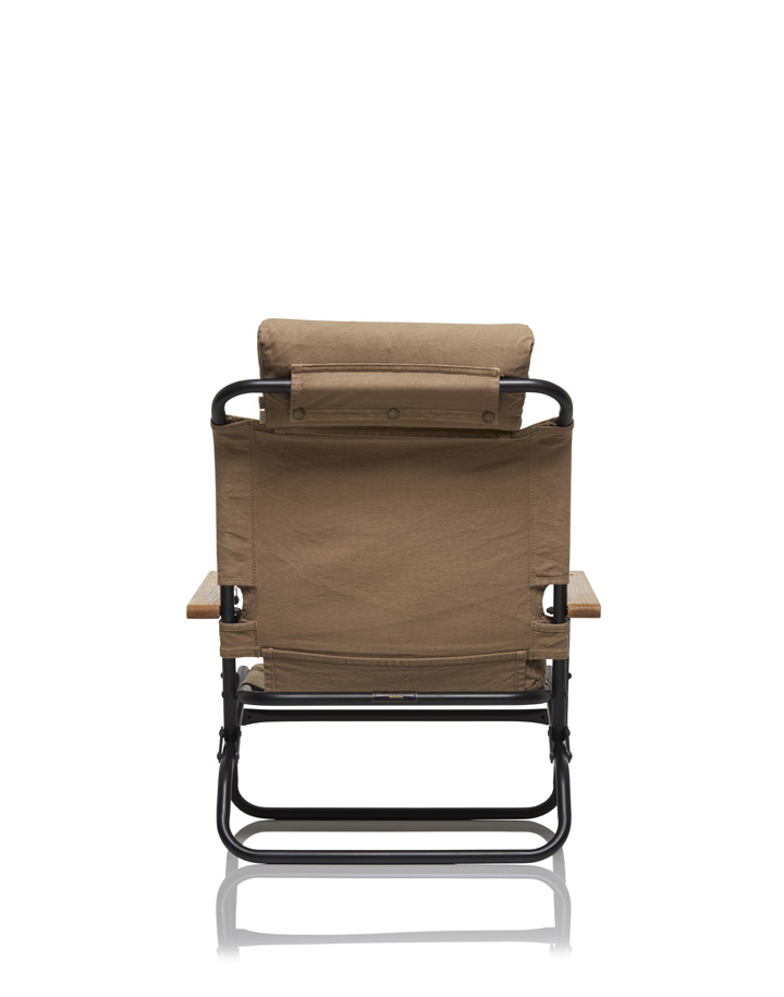 hobo×TRUCK Folding Low Chair Cotton Canvas Coffee Dyed | TRUCK